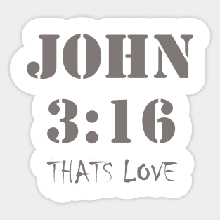 John 316 Sticker